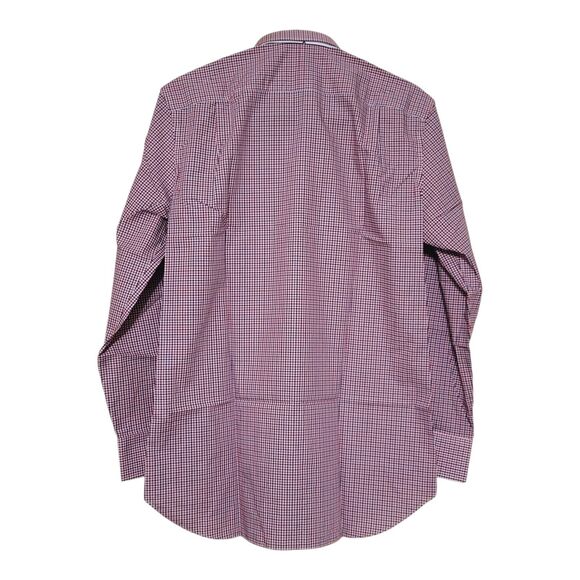 Bonobo Wear Mens Patriotic Plaid Button-Up Shirt Red Blue College 39in Chest New - Picture 5 of 8